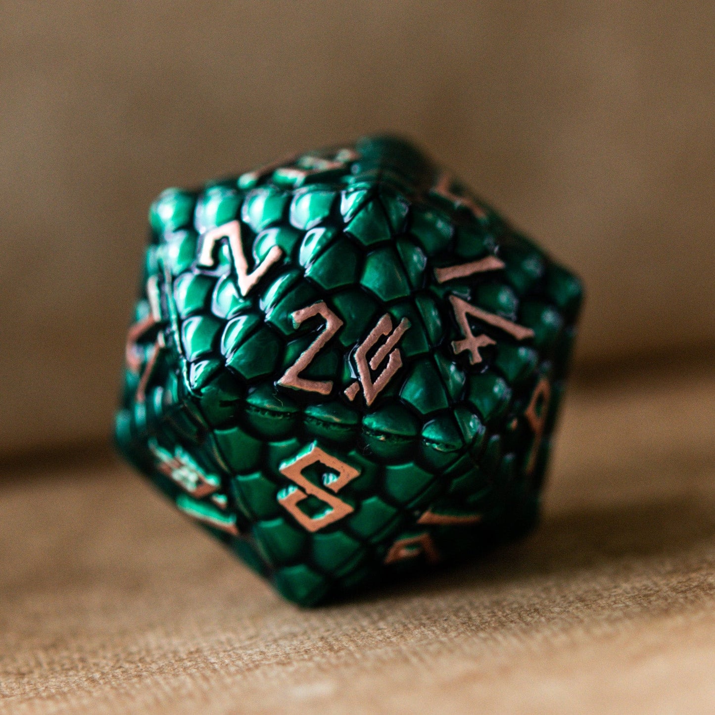 Green Dragon's Egg Metal Dice Set