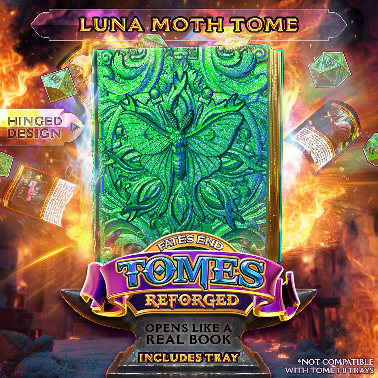 Luna Moth Reforged Storage Tome