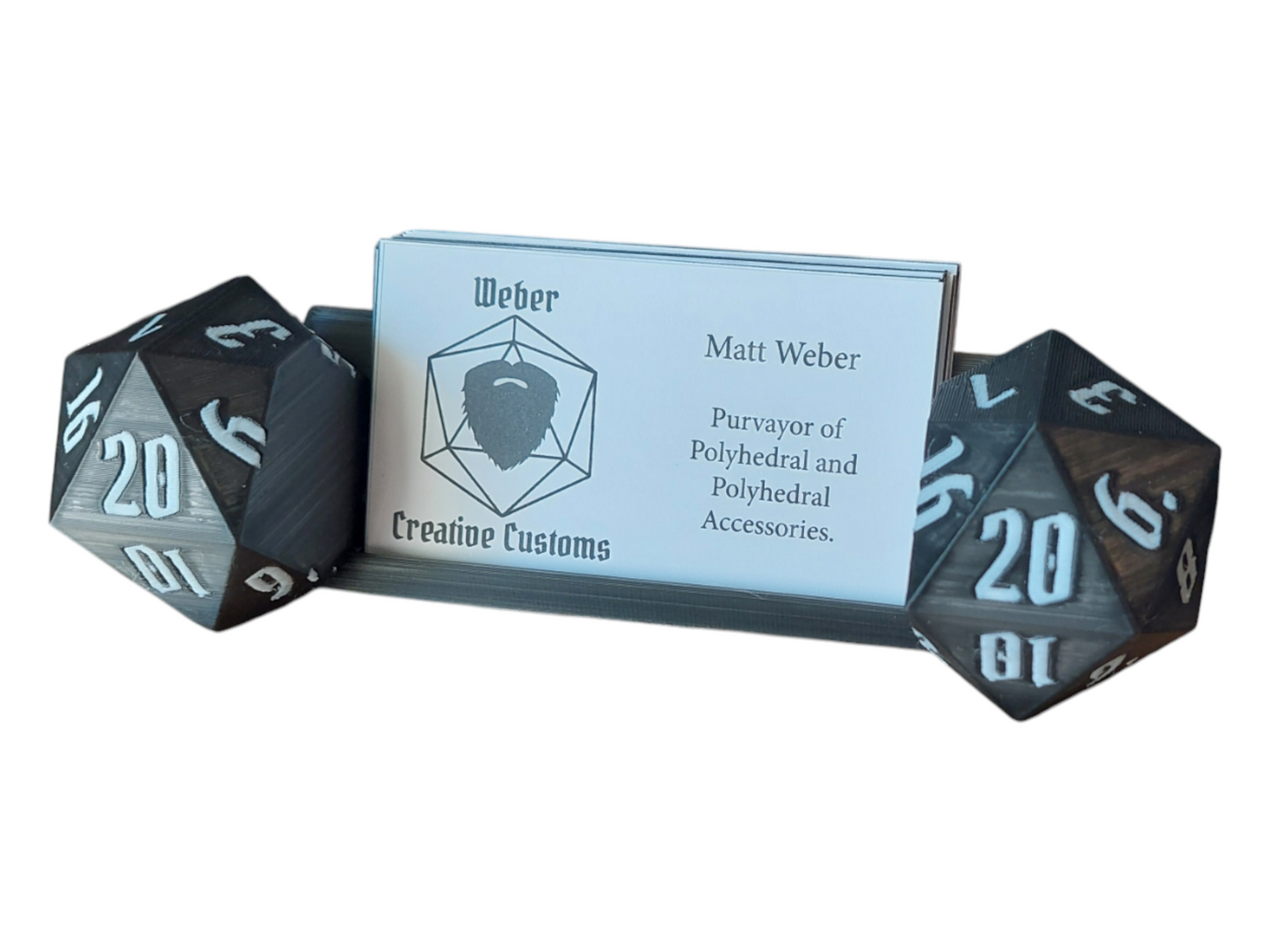 D20 Business Card Holder