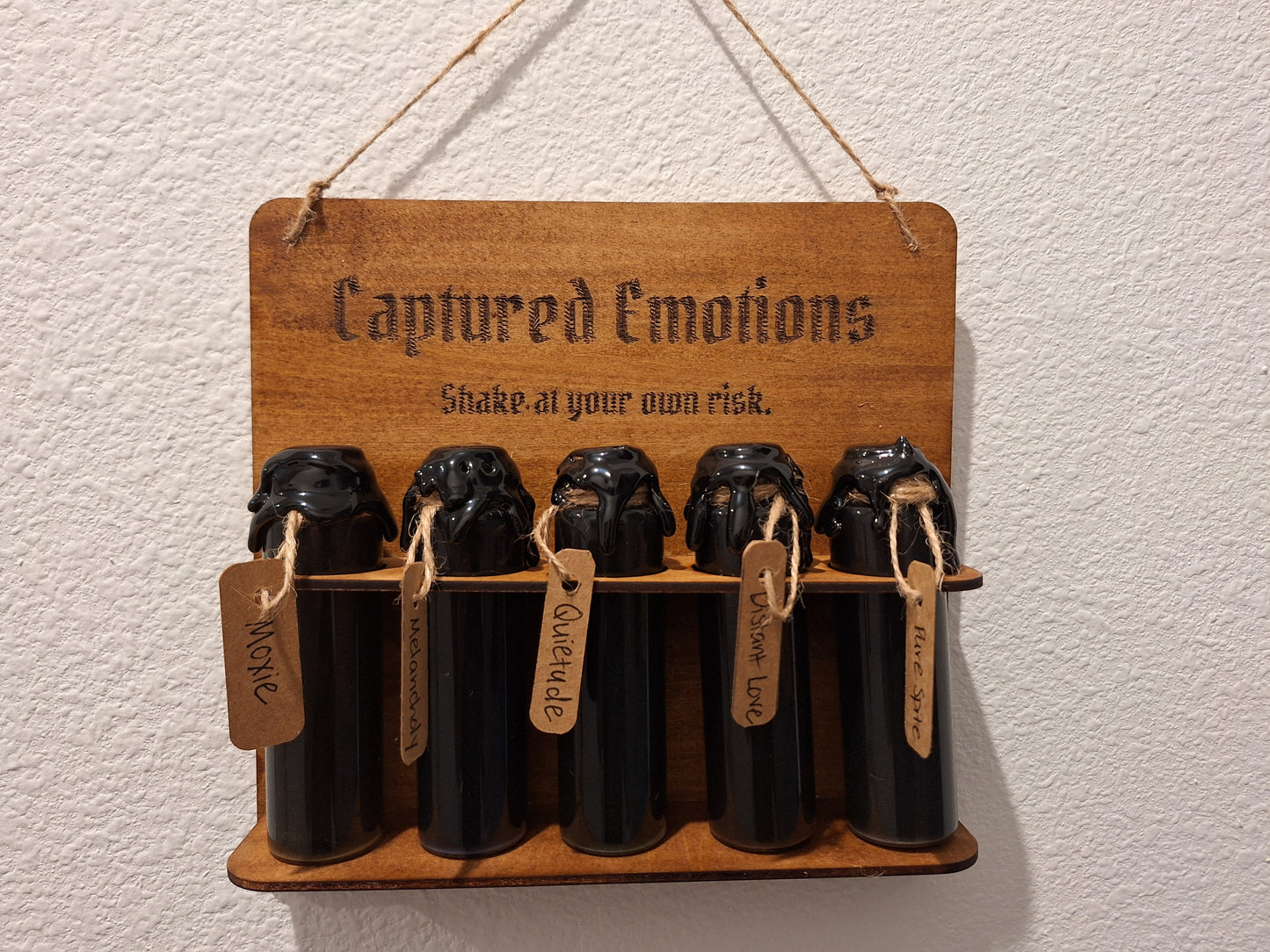 Captured Emotions Vials with Display Rack