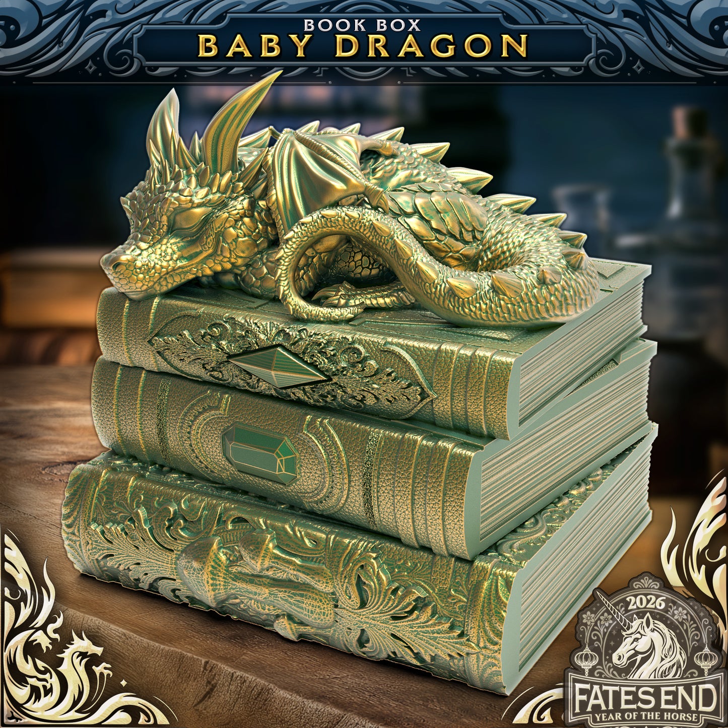 Sleepy Dragon Stash Box