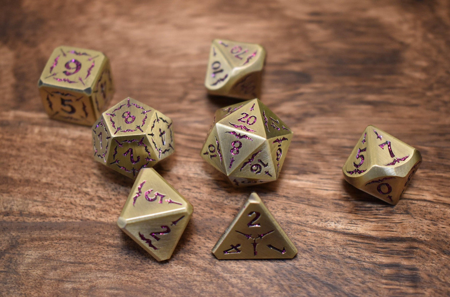 Blade of the Maiden Metal Dice Set