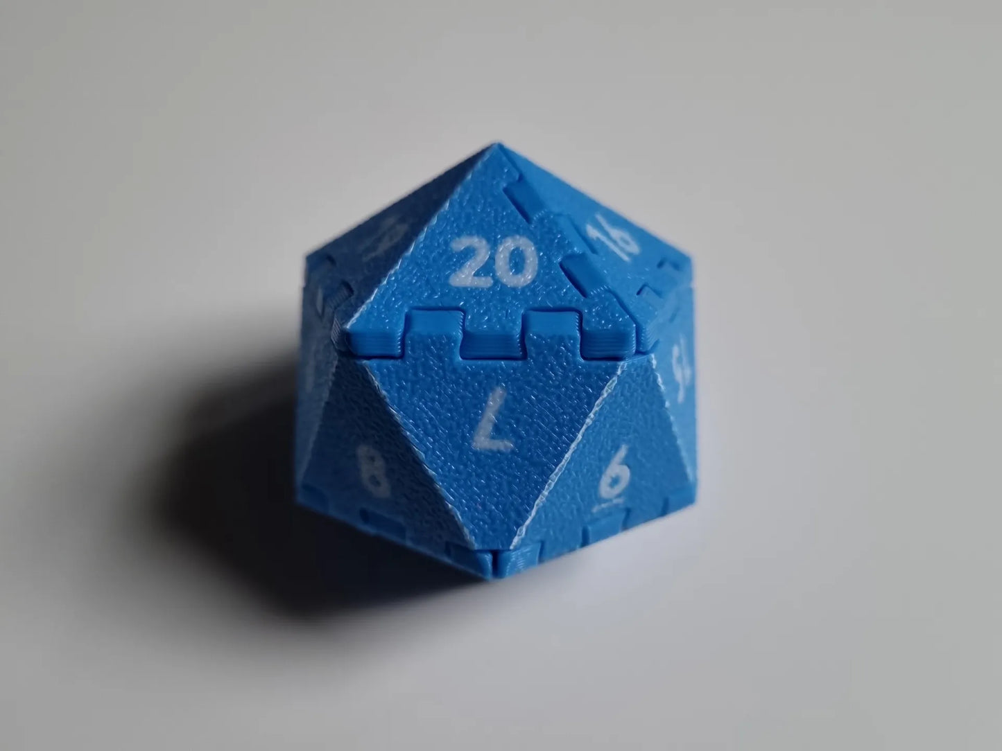 Oversized D20 Kit Card, SPINDOWN NUMBERING, 2 Pack, No Glue Required