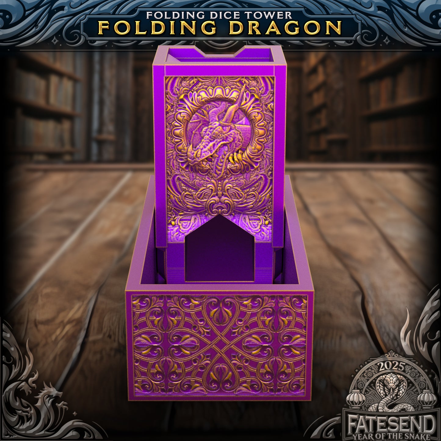 Folding Dice Tower by Fate's End