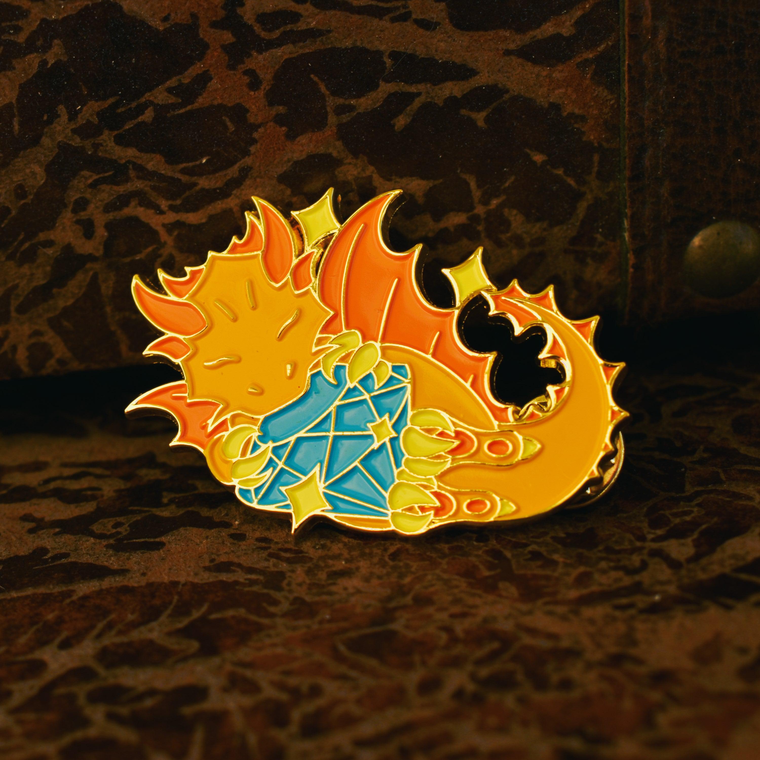 Gold Dragon Pin – Weber Creative Customs