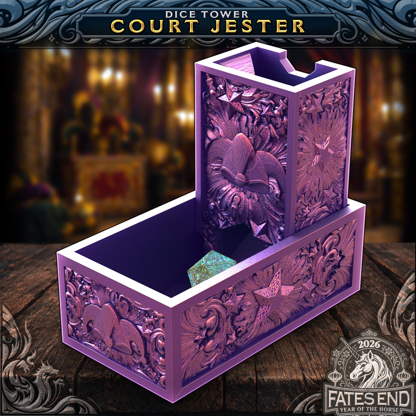 Folding Dice Tower by Fate's End