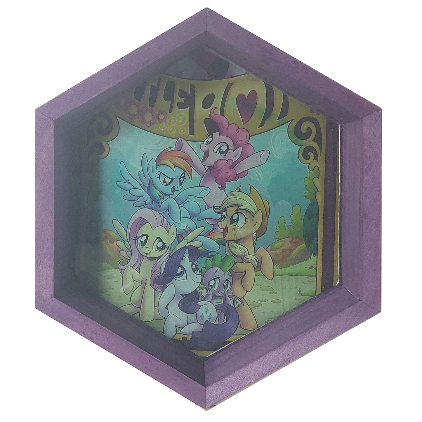 My Little Pony - Back Cover Art - Comic Book Art Dice Tray