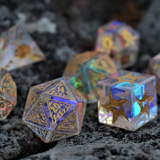 Siren's Song Prism Glass Dice Set