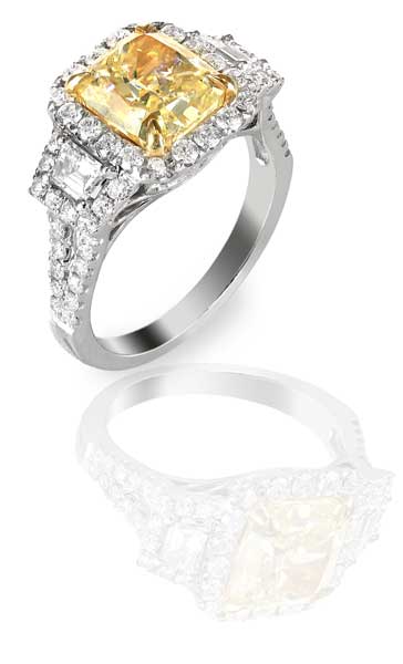 yellow-diamond-ring-reflection-sarasota